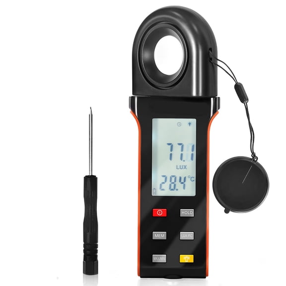 Light Meter For Plants Photograph-Par Meter For LED Grow Lights,Lux Meter 0.1 To 400,000 Lux(0.1 To 40,000 FC),with Data Logging ,Convenient