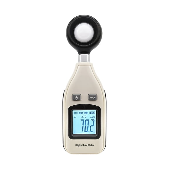 Light Meter Light Meter Digital Light Meter Handheld Ambient Temperature Meter 200,000 LUX Digital Light Meter Test Max Min Light Meter ,Wide Measurement Range