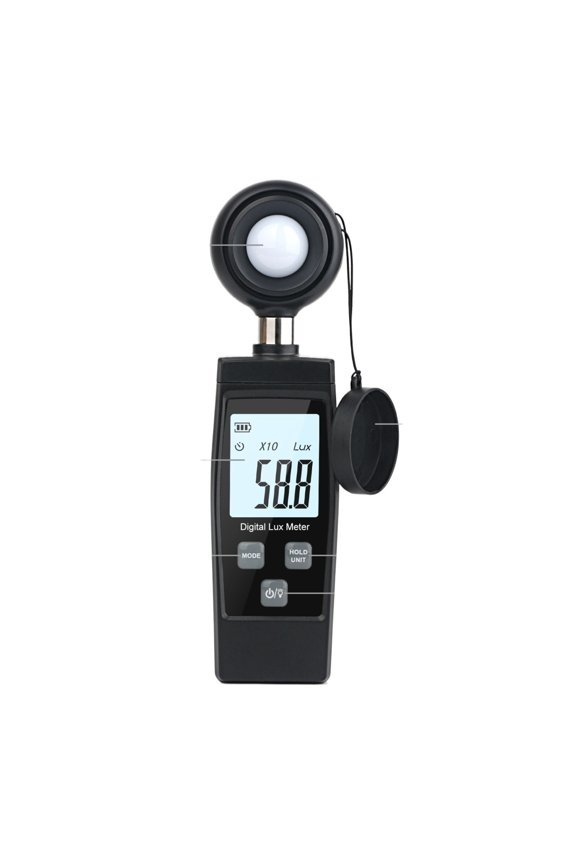 Handheld Lux Meter Digital Photometer 200000 Lux Photo Illuminance Sensor With MAX/MIN Data Hold Light Meter Illuminometer