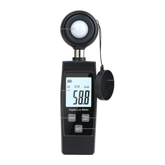 Handheld Lux Meter Digital Photometer 200000 Lux Photo Illuminance Sensor With MAX/MIN Data Hold Light Meter Illuminometer