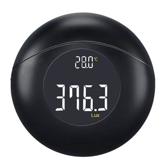 Light Meter Portable Illuminance Meter 4 Digits LCD Display Screen Luxmeter Temperature Measurement Illuminometer for Photography Studios School Factory and Offices