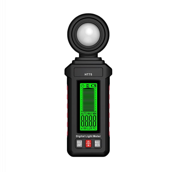 Light Meter with 0 to 200,000 Reading Span, Backlit Display, Foot-Candle Unit Setting, for Photography Setups and Brightness Checks