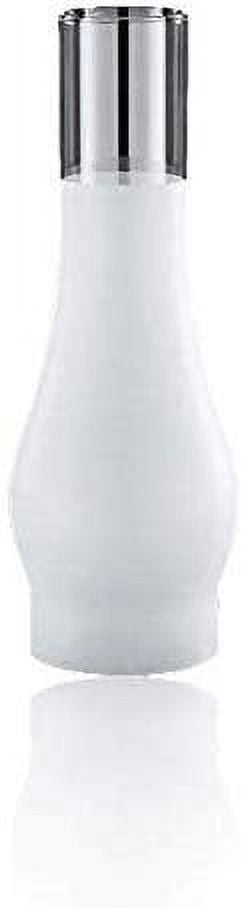 Light of Mine | 3 x 10" Slim 3/4 Frost Oil Lamp Globe Replacement Lamp | Oil Lamp Chimney | Hurricane Lamp Glass Replacement | Clear Smooth Top Chimney