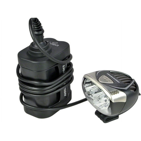 Light & Motion Seca 2000-6 Enduro Light W/6-Cell Battery Silver Moon