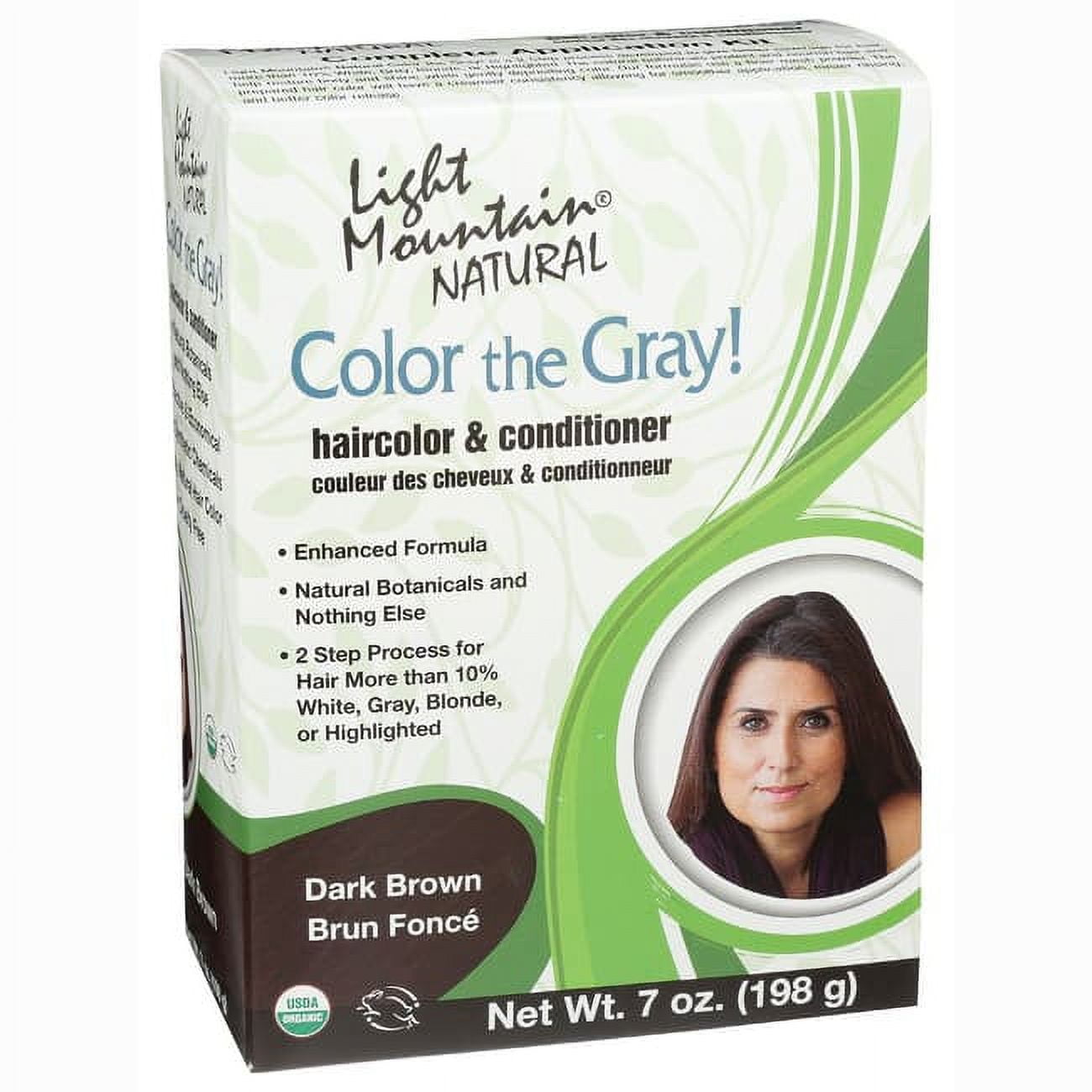 Light Mountain Color the Gray! Dark Brown 7 oz Box