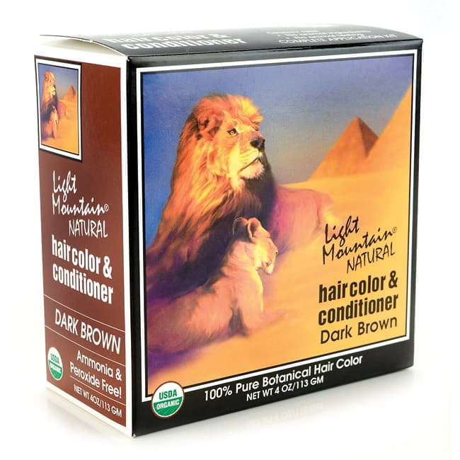 Light Mountain Natural Hair Color and Conditioner Dark Brown
