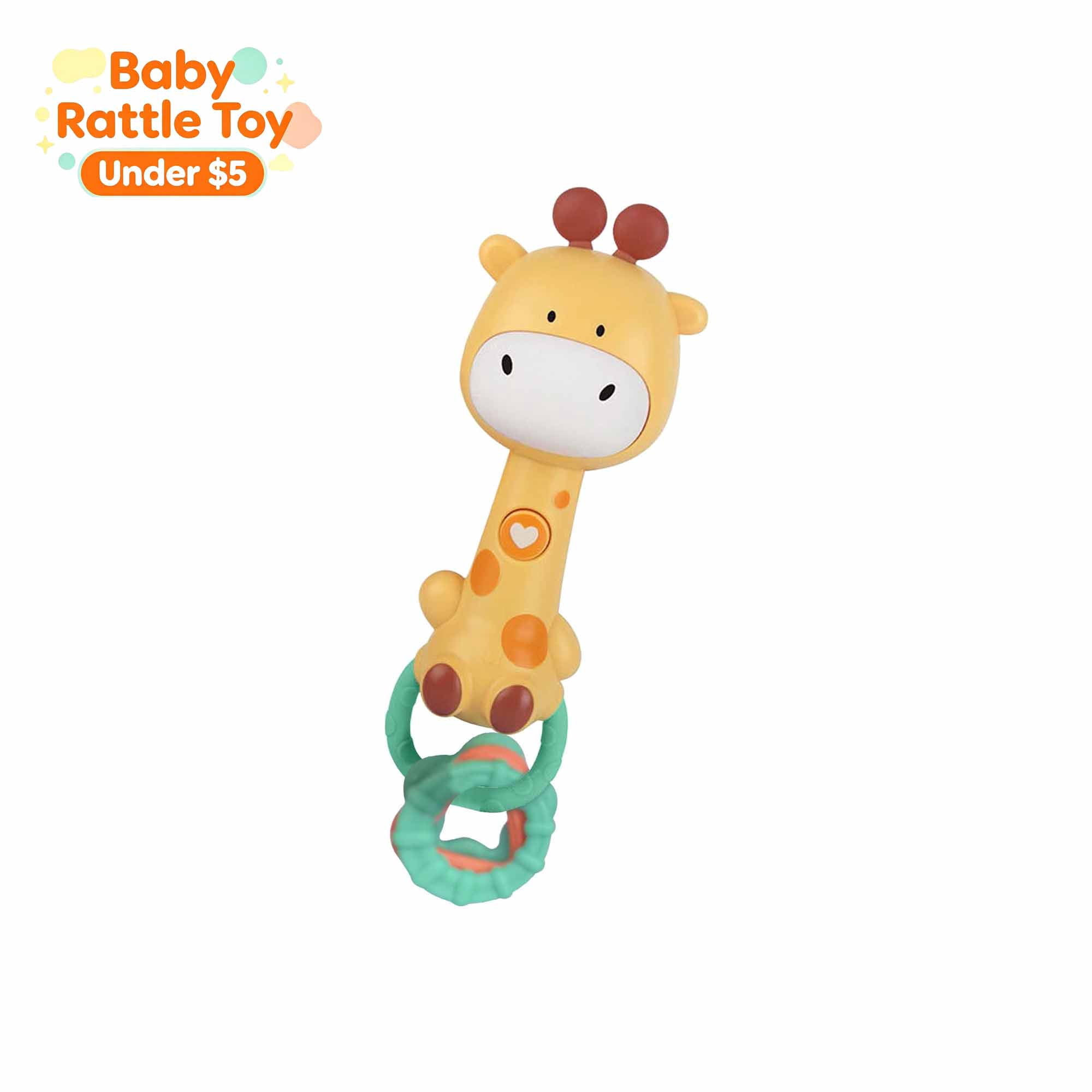 Light Up Musical Baby Rattle Stick, Smart Sensor Infant Sensory Shaker ...