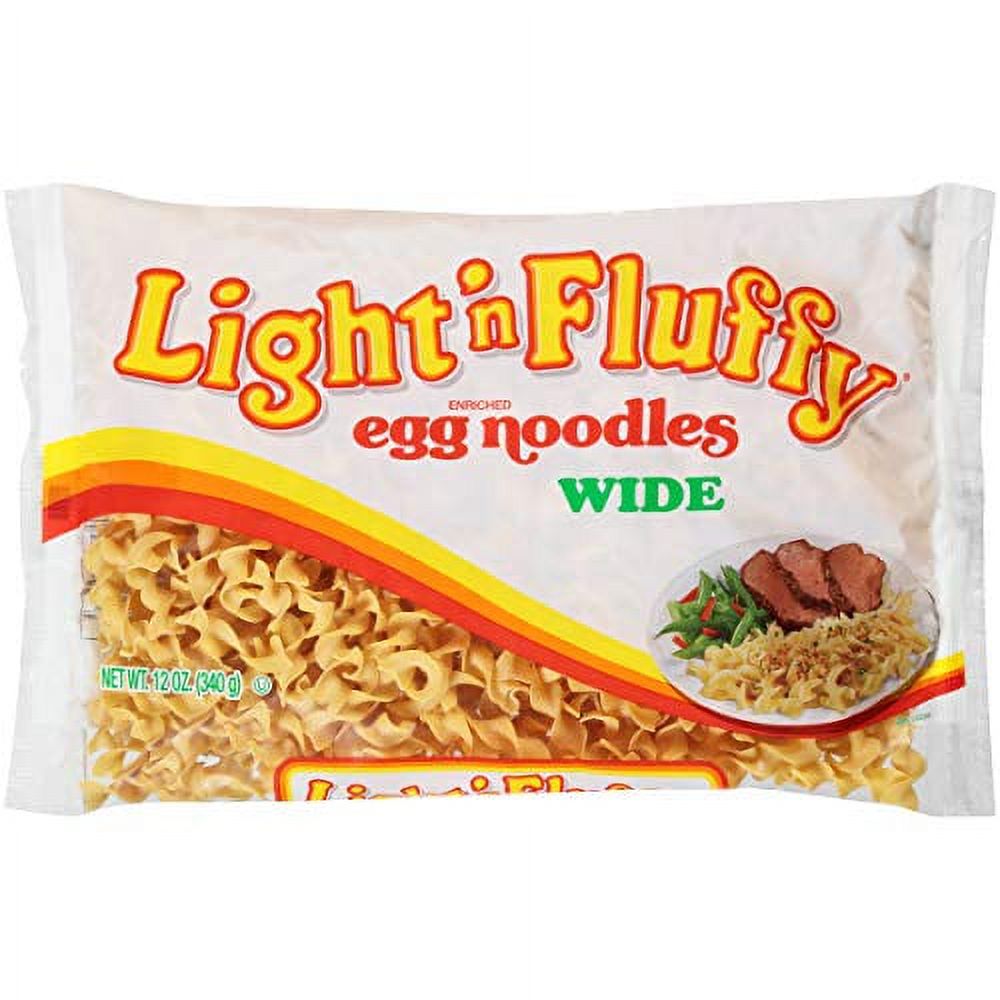 Light N Fluffy Wide Egg Noodles Pasta, 12 Ounce 12 Case