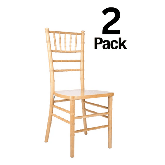 Light Natural ToughWood Chiavari Chair, 2 Chair Bundle by Chivari