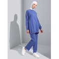 thumbnail image 1 of Light Navy Blue - Crew neck - Tracksuit Set - Refka, 1 of 5