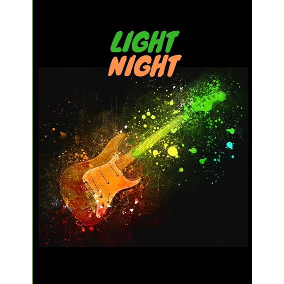 Light Night: Guitar Tabs Book with 100 Pages and a Glossy Cover (Paperback)