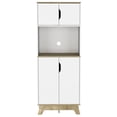 thumbnail image 1 of Light Oak Hue | Microwave and Small Appliance Storage | Kitchen Cabinet, 1 of 3