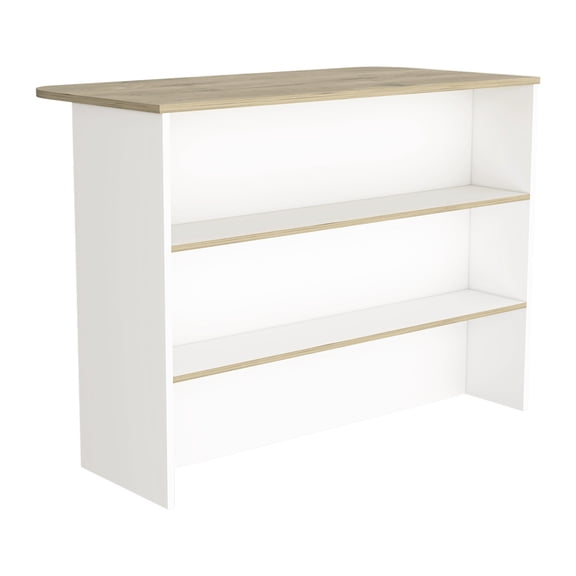 Light Oak Kitchen Bar with 10.8" x 8.2" Shelves / Convenient Storage Solution