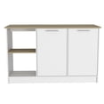 thumbnail image 1 of Light Oak Kitchen Island with Generous Work Surface / Use for Years, 1 of 3