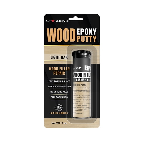 Light Oak  Wood Epoxy Putty (2 oz)