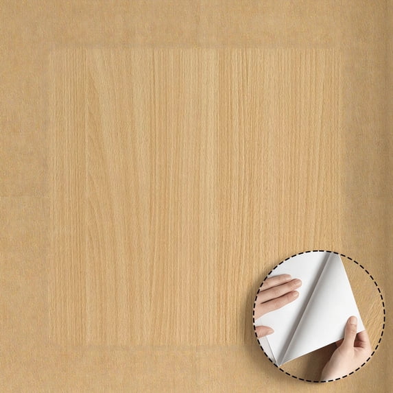 Light Oak Wood Grain Wallpaper Modern Minimalist Aesthetic Rustic Self Adhesive Removable Waterproof Home Decor for Living Room Bedroom Kitchen Cabinet Drawer Dorm Room 17.7 * 118 in