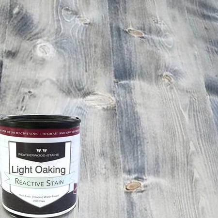 Light Oaking Interior Transparent Water-Based Reactive Wood Stain, No VOC, by Weatherwood - Quart (32 Fl. Oz.)