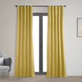 thumbnail image 1 of Light Ochre Solid Cotton Blackout Curtain (1 Panel), Light Ochre, 50W X 96L, 1 of 11