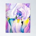 thumbnail image 1 of Light Of Iris Art By Georgia O'Keeffe Painting Artwork Poster Wall Art, Modern Wall Decor For Living Room Bedroom, 24x36 UNFRAMED, 1 of 2