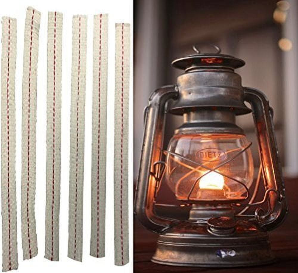 Lamp Wick Lantern Wick - Lantern Wicks 3 Rolls 1/2 Inch Flat Cotton Oil  Lamp Wick with Genuine Red Stitch Replacement Oil Lanterns Wick for  Paraffin