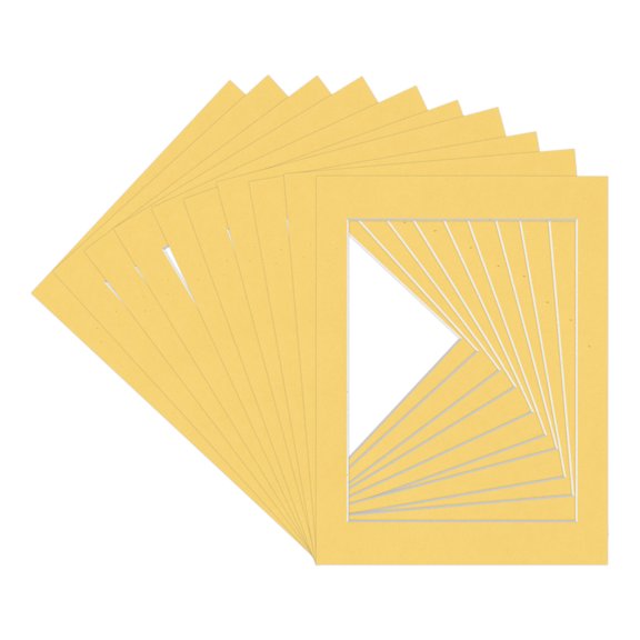 Light Orange Picture Frame Mat for 12x16 Frames - Fits 10x13 Photos - 10 Mats