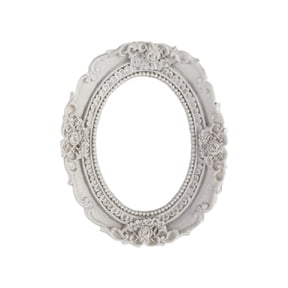 Light Ornamentation Resin Pictures Holders Round Pictures Frame With Unique Texture For Space Enhancement