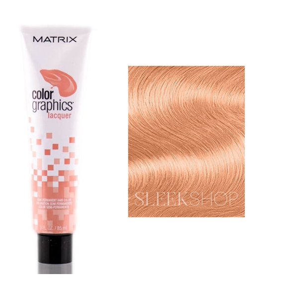 {Light Peach} Matrix Colorgraphics Lacquer w/ SLEEKSHOP Hair Rat Tail Steel Pin Comb for Scalp