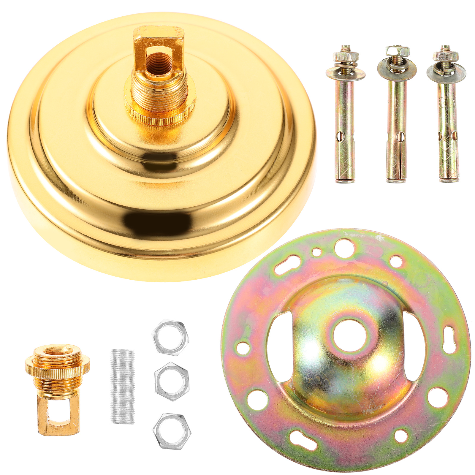Light Pendant Ring Base Parts Fixture Mounting Plate Kit Metal Ceiling ...