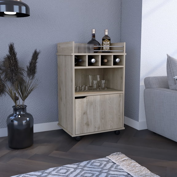 Light Pine, 1 Door - Conceal Items - Bedroom Bar - Private Storage
