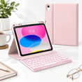 Pink Ipaf Light Pink 10.9/11-inch Tablet Case with Wireless for iPad 10th/11th ...
