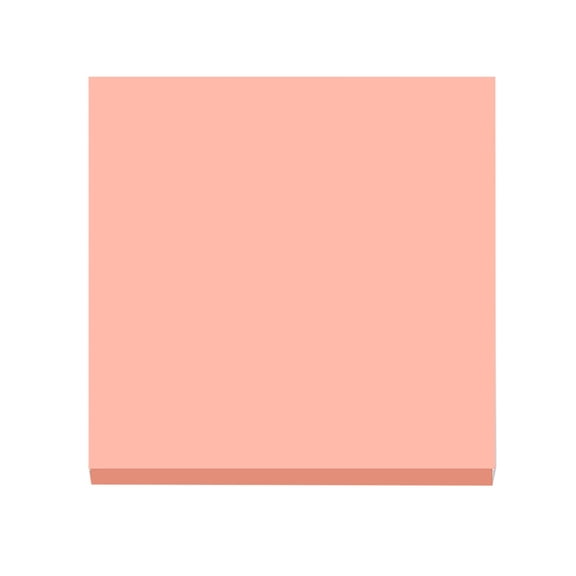 Light Pink 3x3 Inch Sticky Notes, 100 Sheets per Pad, Bright Self-Stick Memo Pads with Super Sticking Power for Office and Home Use