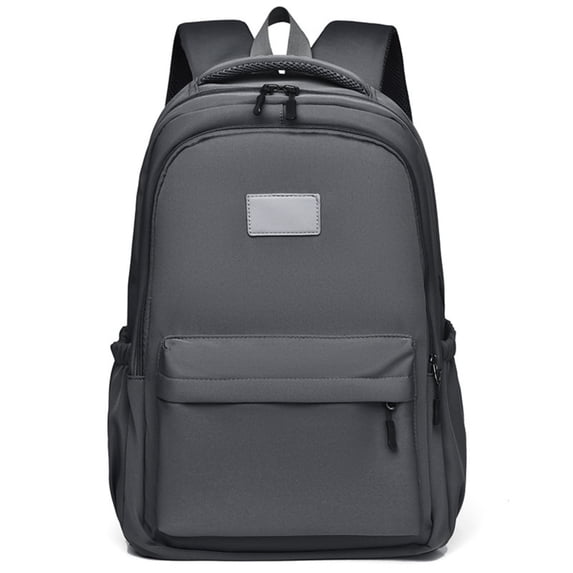 Light Pink Backpack for Women Men, Polyester School Bag with Laptop Compartment, Multi-Pocket Daily Carry Rucksack for College Commute Travel