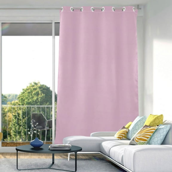 Light Pink Blackout Curtains 84"x52" Thermal Insulated Curtain 1 Panel