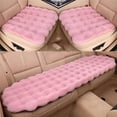 thumbnail image 1 of Light Pink Car Seat Cushion Set, Luxury Thickened Plush Car Seat Cushion Set, Soft Protector Warm Faux Non-Slip Front And Back Seat Covers (3Pcs), 1 of 2