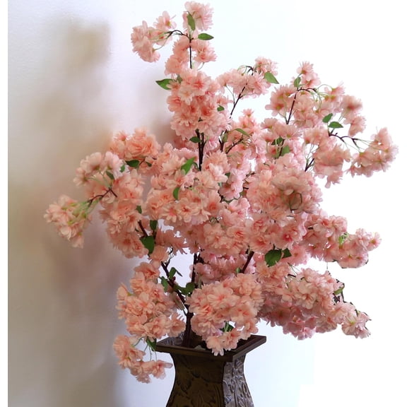 Light Pink Cherry Blossom Branches – 3 Pack | 30” Real Touch Artificial Flowers | Faux Cherry Blossoms for Vases, Wedding Centerpieces, Home & Seasonal Décor