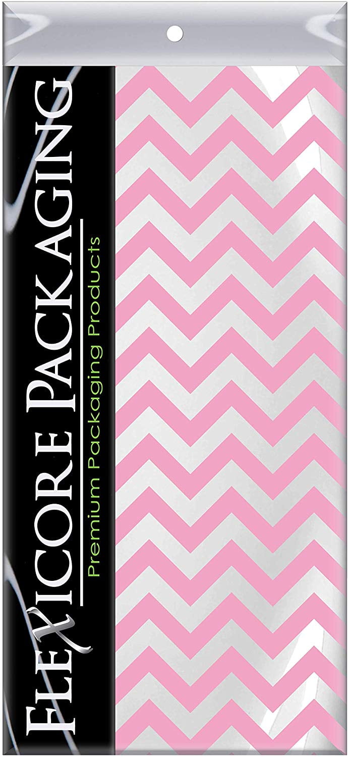 Light Pink Chevron Tissue Paper, 15"x20", 100 ct