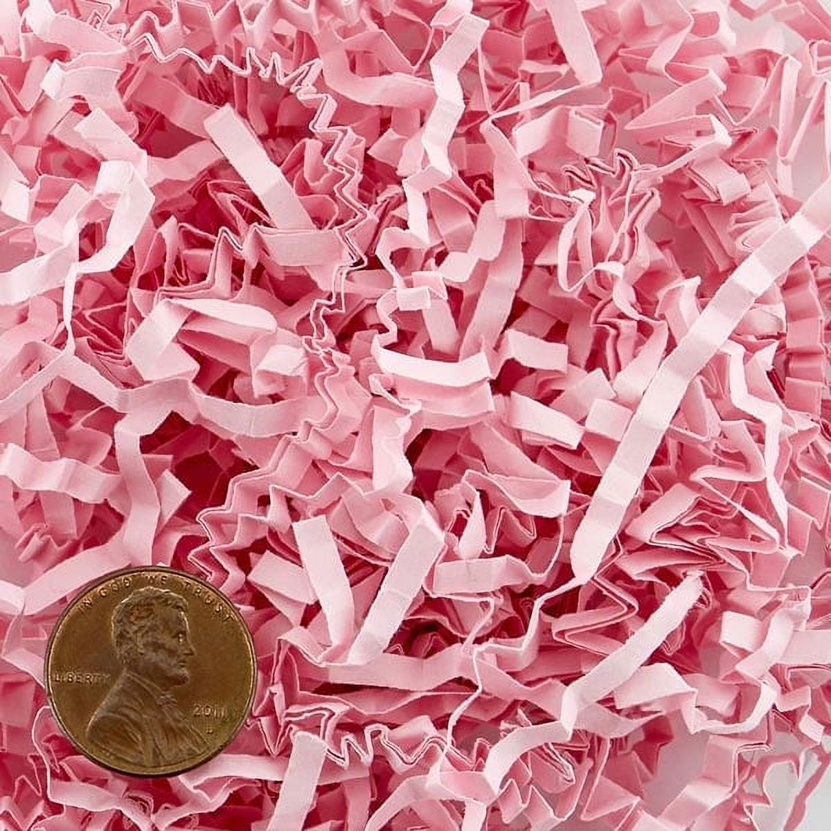 Pink Crinkle Paper Shreds 2oz