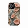 thumbnail image 1 of Light Pink Driftwood Gold Leaf Resin Artistic Abstract Pattern Phone Case with iPhone 11 to 17 Pro Max, 1 of 2
