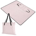 thumbnail image 1 of Light Pink Extra Large Picnic Beach Blanket Waterproof Sand Proof Portable Outdoor Mat 60x80, 1 of 9