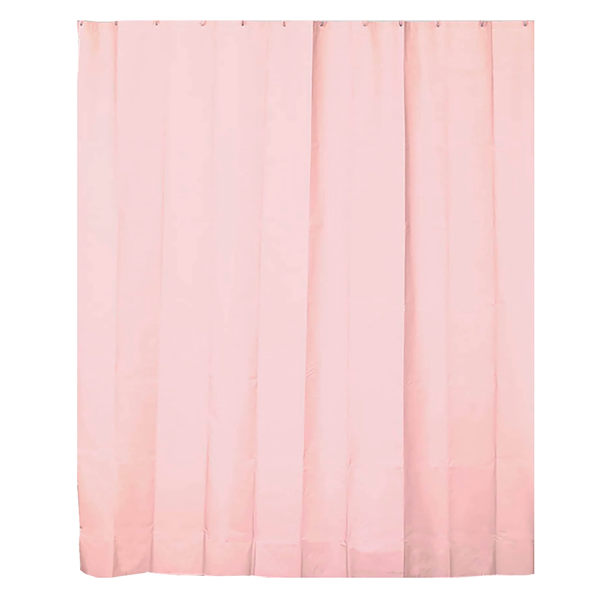 Light Pink Extra Long Shower Curtain Liner Plastic 71"W x 79"H ...