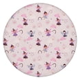 thumbnail image 1 of Light Pink Fairy Pattern Round Fitted Tablecloth with Elastic Edge,Dining Table Cover Waterproof,Outdoor Round Tablecloth for Camping,Dining,Indoor and Outdoor, 1 of 7