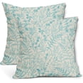 thumbnail image 1 of Light Pink Fern Leaves Pillow Covers 20X20 Inch Plant Leaf Floral Pine Decorative Pillow Cases Vintage Botanical Spring Summer Throw Pillows Set of 2 Home Decor for Sofa Couch Porch Outdoor, 1 of 6