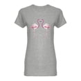 thumbnail image 1 of Light Pink Flamingo Shaped T-Shirt Women -Image by Shutterstock, Female Medium, 1 of 2