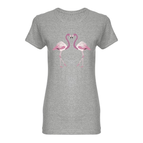 Light Pink Flamingo Shaped T-Shirt Women -Image by Shutterstock, Female Medium