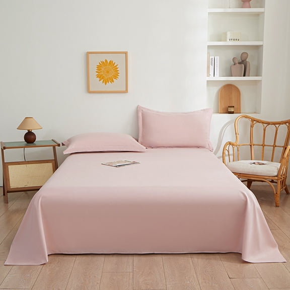 Light Pink Full Size Bed Sheet Set -3 Piece - Premium Bedding Sheets & Pillowcases Collection - Extra Sof