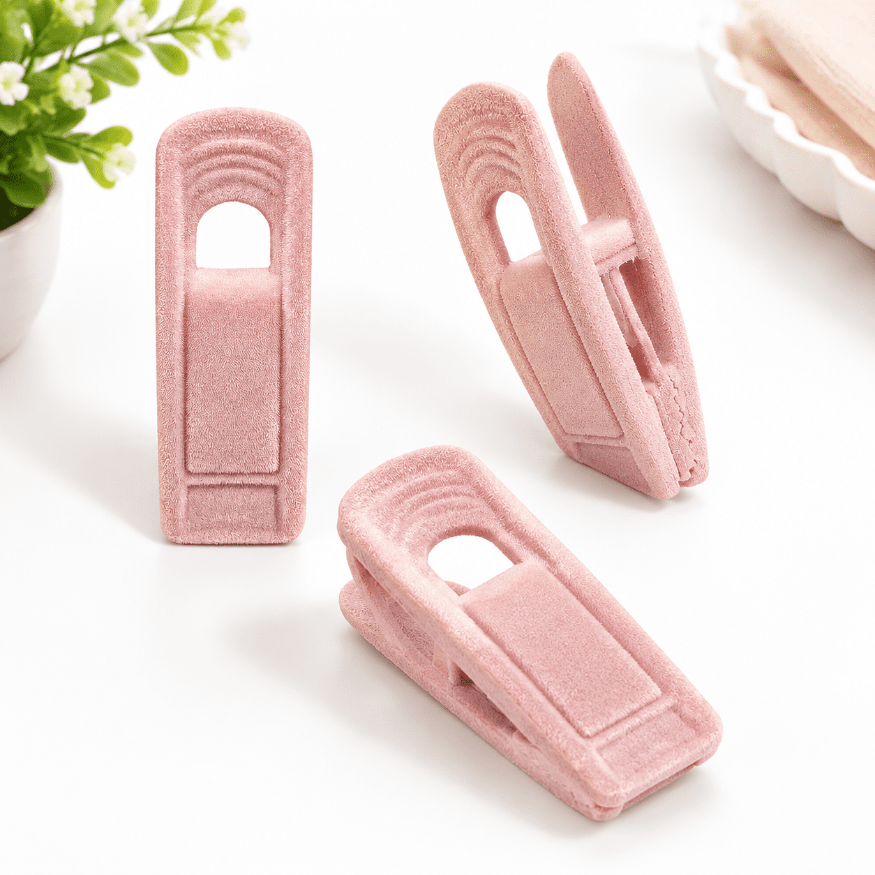 Light Pink Hangers (80-pack) Non-slip Strong Hanger Clips For Skirts ...