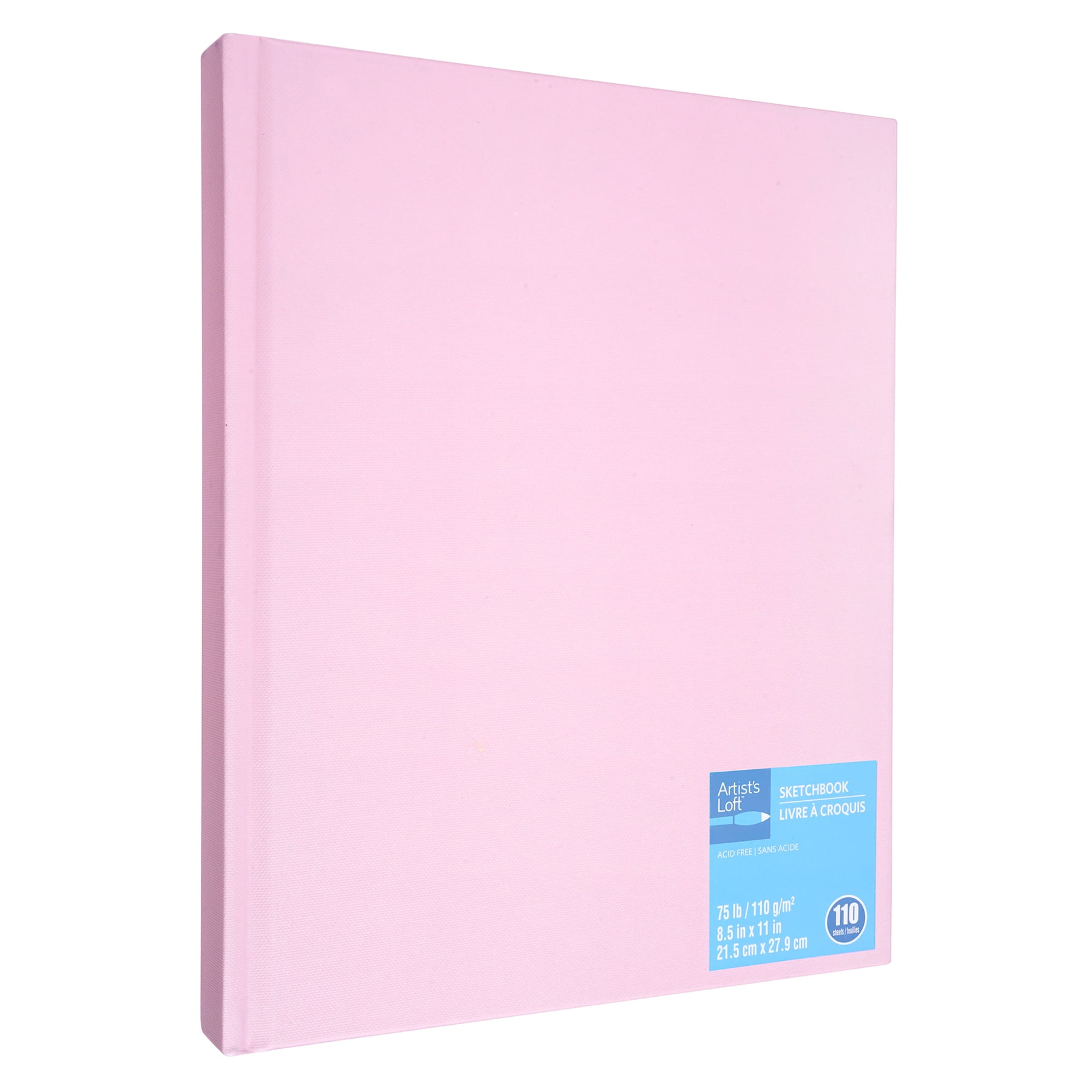 Light Pink Hardbound Sketchbook by Artist's Loft Acid Free and Smudge Resistant Paper, Sketch