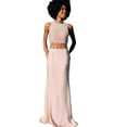 thumbnail image 1 of Light Pink Hip Skirt Fishtail Skirts Floor Length Long Wedding Skirt Zipper Bridal Skirt Elegant Satin Skirt Beaded Tassel, 1 of 6