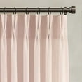 thumbnail image 1 of Light Pink Linen Curtains Pinch Pleated 90 Inch Length 2 Panels for Nursery Baby Girls Bedroom Semi Sheer Light Filtering Pleated Linen Curtains for Living Room Bedroom Dusty Blush Pink, 1 of 9