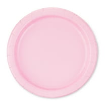 Disposable Paper Plates, 7", Light Pink, 24 Pieces, by Way To Celebrate